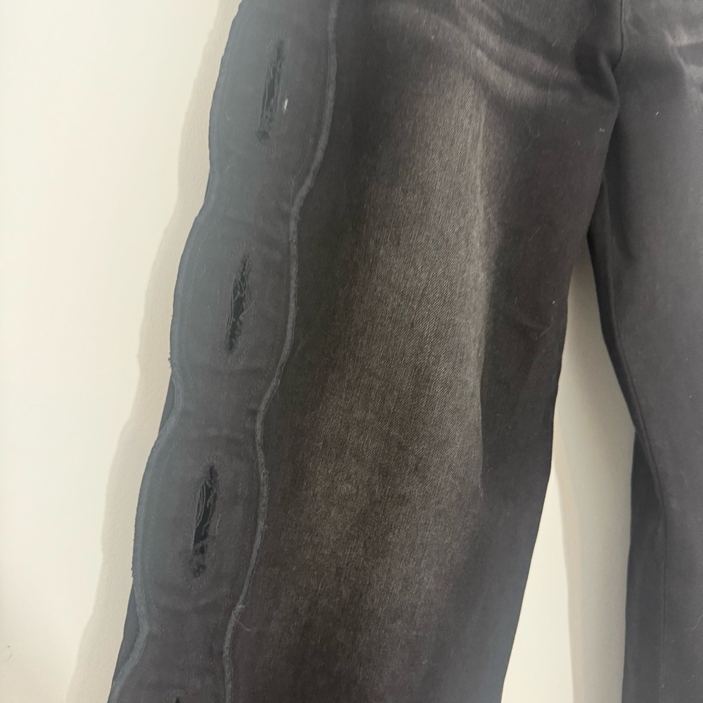 Sasha Therese Cairo Jean Cut Out in Black Large NWT Oversized Relaxed Baggy 90s - Picture 9 of 15